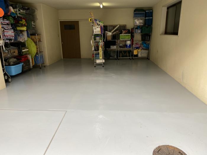 ガレージ床塗装事例1